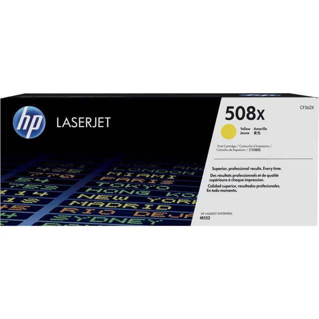 Hp toner 508X, 9 500 pagina's, OEM CF362X, geel