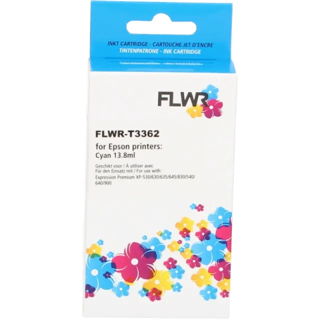 FLWR Epson 33XL (T3362) cyaan (Huismerk (compatible))
