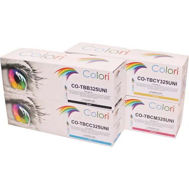Colori huismerk set 4x toner geschikt voor Brother TN-325 DCP9055CDN DCP9270CDN HL4140CN HL4150CDN HL4570CDW MFC9460CDN MFC9465CDN MFC9560CDW MFC9970CDW Set 4 kleuren