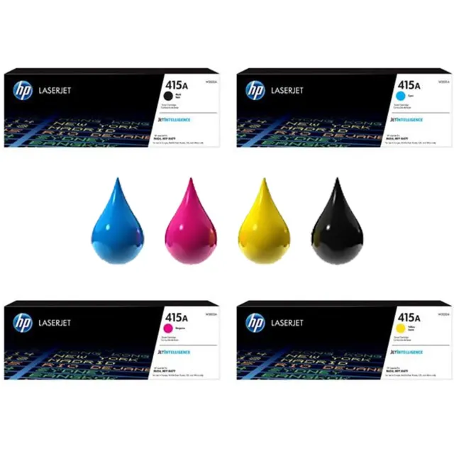 HP 415A - Tonercartridge - Origineel - Standaard Capaciteit - 4 pack - Zwart/Cyaan/Magenta/Geel
