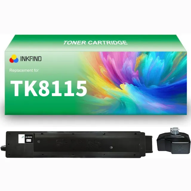 INKFIND TK-8115 Zwart tonercartridge compatibel met Kyocera TK8115 TK-8115 Zwart geschikt voor Kyocera ECOSYS M8124cidn/M8130cidn - 1-pack Zwart