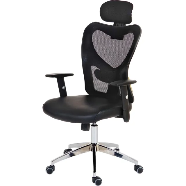 MCW Professionele bureaustoel Atlanta, bureaustoel bureaustoel, kunstleer ~ zwart