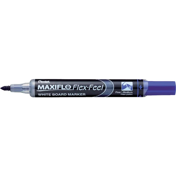 Pentel Whiteboardmarker Pentel MWL5SBF Maxiflo rond 1.5-4.5mm blauw