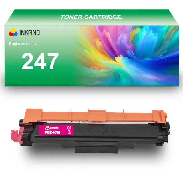 INKFIND TN247 Magenta tonercartridge compatibel met Brother TN247 TN-247 Magenta toner cartridge - 1-pack Magenta Magenta x 1