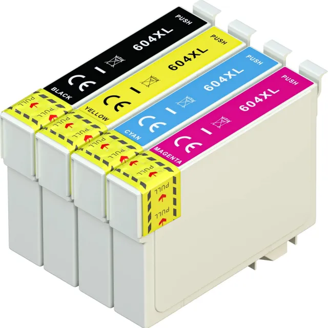 Boxstuff Inkt geschikt voor 604XL - Compatibel met Epson 604 XL - Inkt Cartridge 4-pack voor Epson Expression Home XP-2200 / XP-2205 / XP-3200 / XP-3205 / XP-4200 / XP-4205 / Workforce WF-2910 / WF-2930 / WF-2935 / WF-2950 - Pack Kleur en Zwart Zwart en Kleur