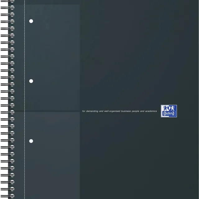 Oxford INTERNATIONAL Notebook Actie 30 jaar, 160 bladzijden, ft A4+, geruit 5 mm, zwart