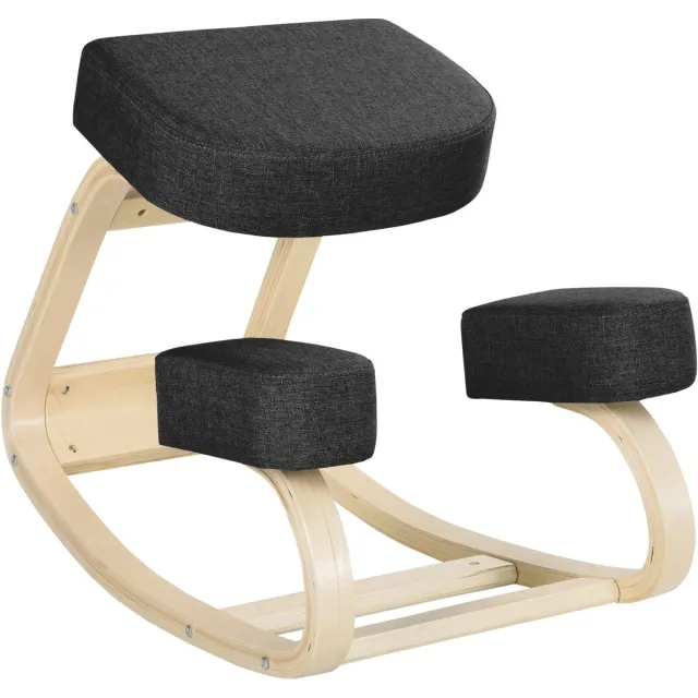 GranMaison Kniestoel Ergonomisch - Bureaustoel - Kniekussen - Zwart