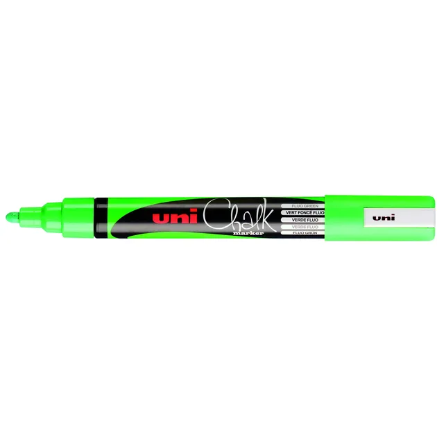 Uni-ball Krijtstift Uni-ball chalk rond 1.8-2.5mm fluor groen