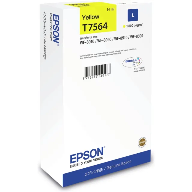 Epson T7564 - Inktcartridge / Geel