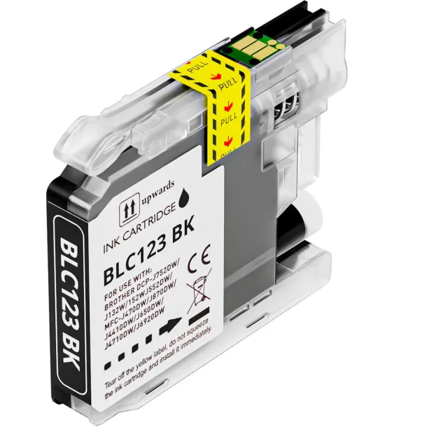 Boxstuff inkt geschikt voor Brother LC123 - Zwart - Compatibel met Brother DCP-J132W / DCP-J152W / DCP-J552DW / DCP-J752DW / MFC-J4410DW / MFC-J4510DW / MFC-J4610DW / MFC-J470DW / MFC-J4710DW / MFC-J650DW / MFC-J6520DW