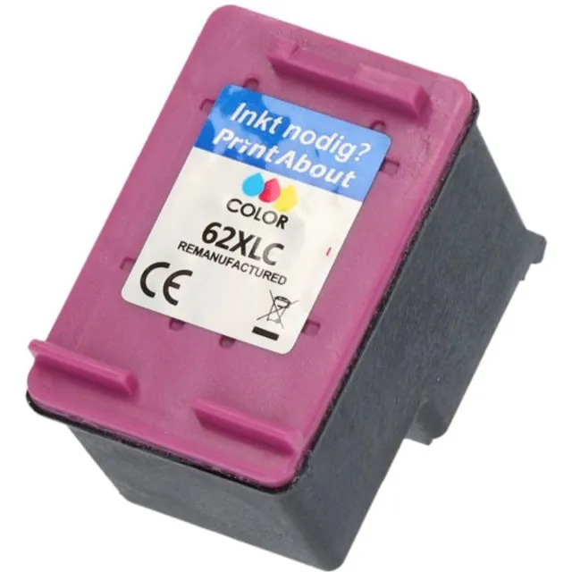 PrintAbout Huismerk HP 62 (C2P06AE) Inktcartridge 3-kleuren