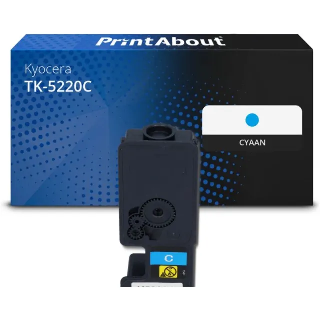 PrintAbout Huismerk Kyocera TK-5220C Toner Cyaan