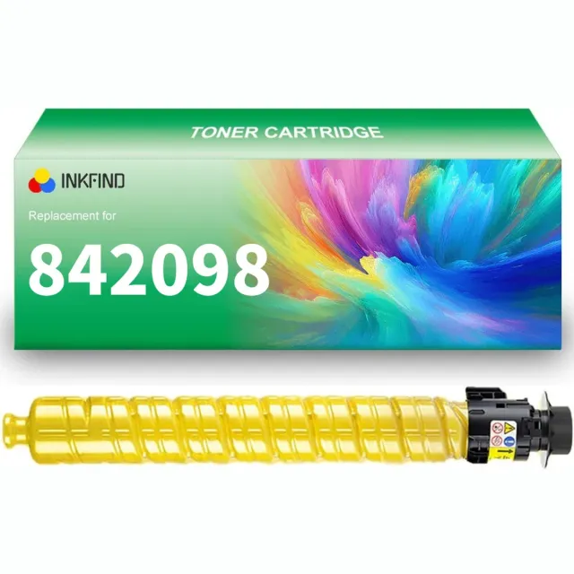 INKFIND 842098 Geel tonercartridge compatibel met Ricoh 842098 842094 Geel toner cartridge - 1-pack Geel Geel x 1