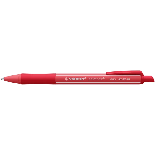 Stabilo Balpen STABILO pointball colorful medium rood