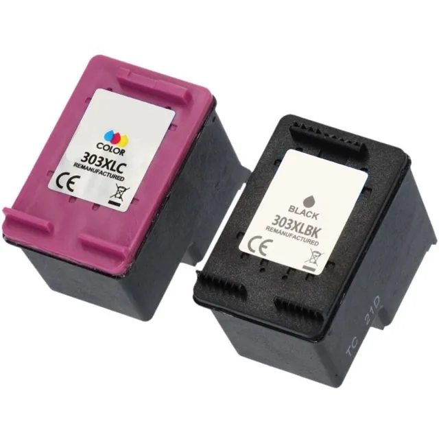 InktDL Huismerk geschikt voor HP 303XL Inktcartridges - Geschikt voor Envy Photo 6234 - 6230 - 7130 - Tango X Multipack Zwart + Kleuren