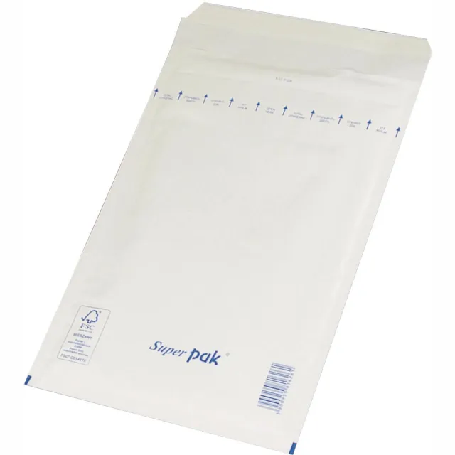 Office Products luchtkussenenveloppen, met stripsluiting, 230 x 340 mm, wit, pak van 100 stuks