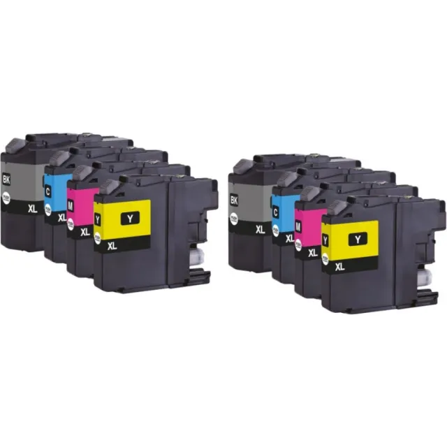 Ipexnl inktcartridges geschikt voor Brother LC-422XL LC 422 bk/c/m/y 2x multipack inktcartridges o.a. DCP-J5340DW DCP-J5345DW DCP-J5740DW DCP-J6540DW DCP-J6940DW LC-422VAL Zwart