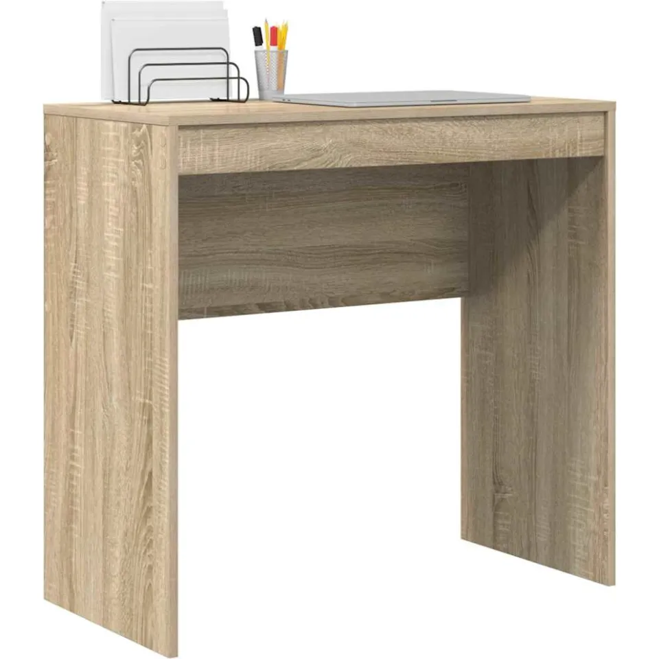 vidaXL Bureau Sonoma Eiken 80 x 40 x 76 cm Bruin