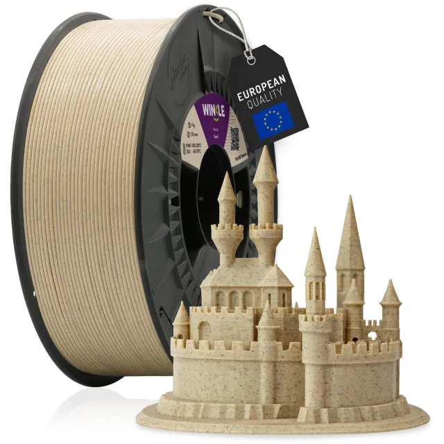 Winkle PLA HD Texture 3D Filament - Filament voor 3D printer - Hoge Nauwkeurigheid - Zand - Ø 1,75 mm - 1 kg