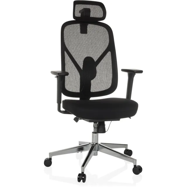 hjh office Bureaustoel / draaistoel RALOO PRO zitting stof / rugleuning mesh zwart hjh OFFICE