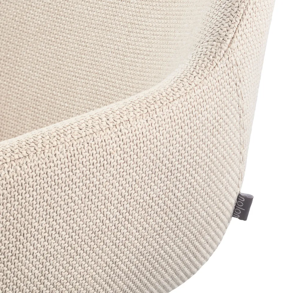 Nolon Nout-Mae bureaustoel beige - wit onderstel, foto 4