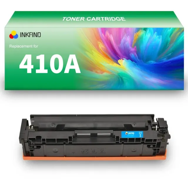 INKFIND 410A (CF411A) Cyaan tonercartridge compatibel met HP 410A (CF411A) tonercartridge Cyaan - 1-pack Cyaan cyaan x 1