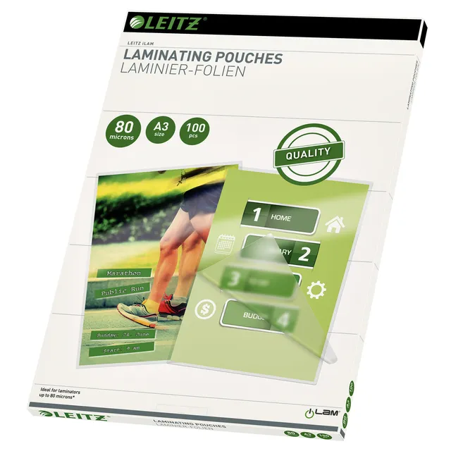 Leitz Lamineerhoes Leitz iLAM A3 2x80micron EVA 100 stuks
