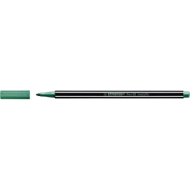 Stabilo Viltstift STABILO Pen 68/836 medium metallic groen