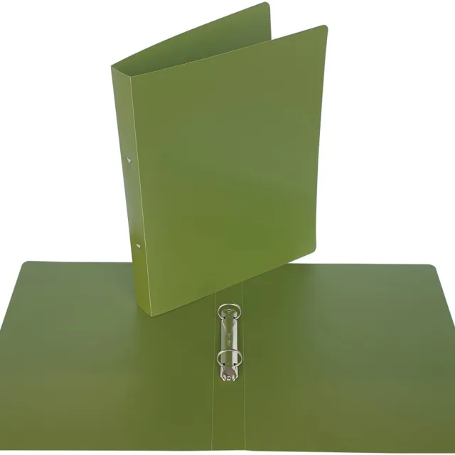 Bronyl Nature ringmap, voor ft A4, uit PP, 2 ringen van 25 mm, kaki groen
