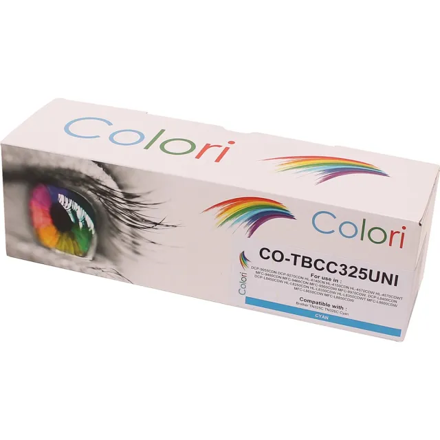Colori huismerk toner geschikt voor Brother TN-325C TN-325 cyan voor DCP-9055CDN DCP-9270CDN HL-4140CN HL-4150CDN HL-4570CDW HL-4570CDWT MFC-9460CDN MFC-9465CDN MFC-9560CDW MFC-9970CDW