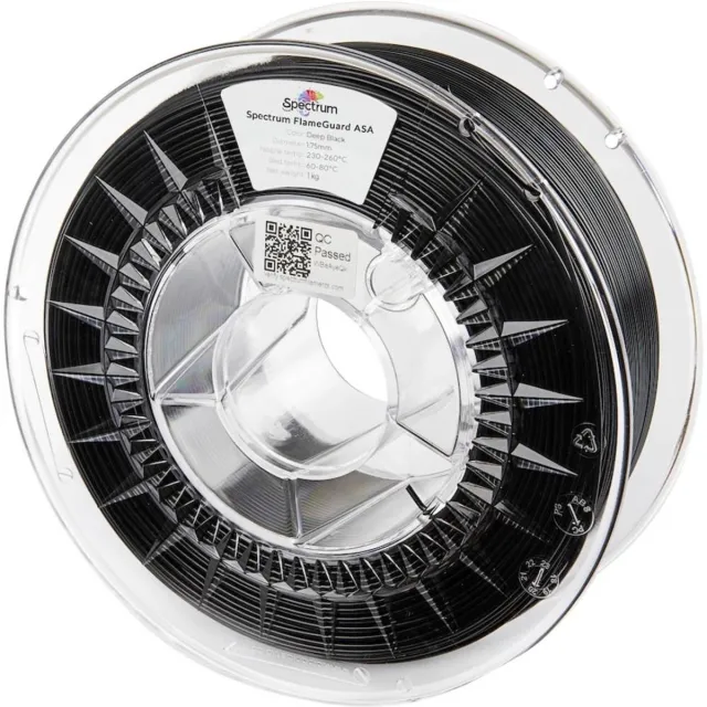 Spectrum Filaments 81443 FlameGuard ASA 275 Filament ASA Vlamvertragend, Hittebestendig, UV-bestendig, Weerbestendig 1. Kleurloos