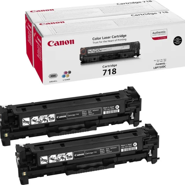 Canon 718 Duopack zwart (Origineel)