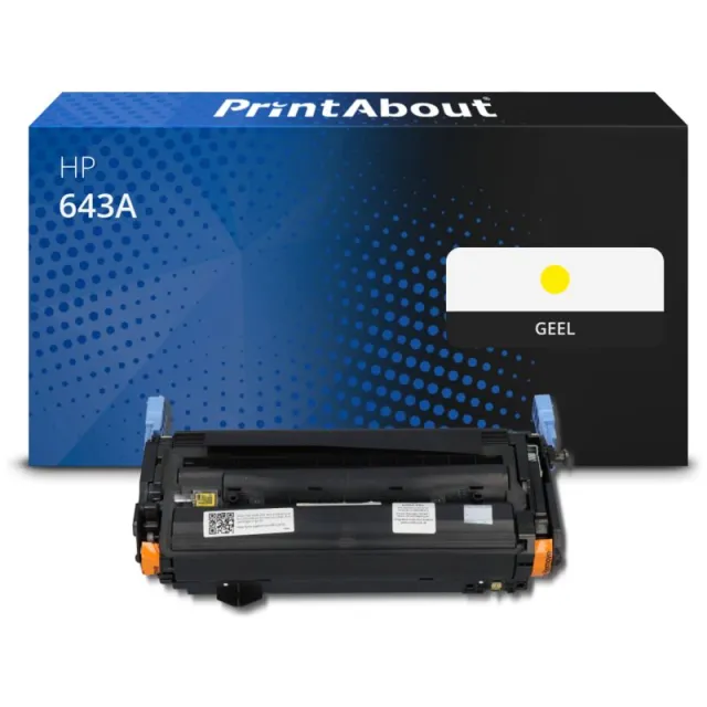 PrintAbout huismerk Toner 643A (Q5952A) Geel Geschikt voor HP
