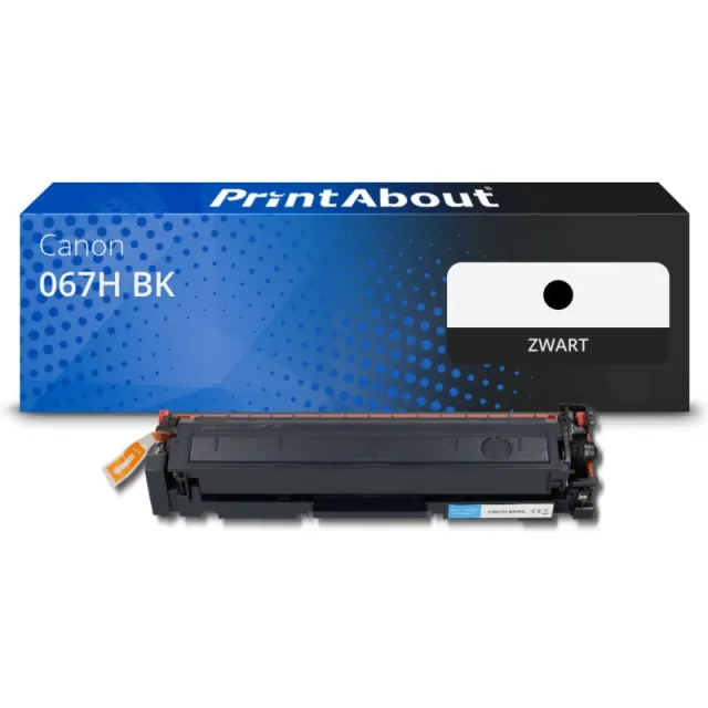 PrintAbout huismerk Toner 067H BK Zwart Hoge capaciteit Geschikt voor Canon