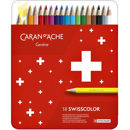 Caran d-Ache Kleurpotloden Caran d'Ache Swisscolor 18 stuks assorti