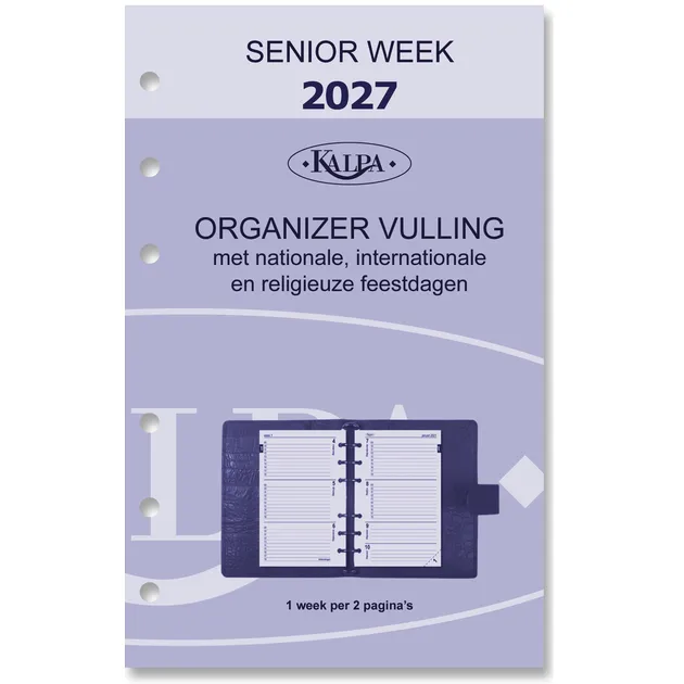 Kalpa Agendavulling 2027 Kalpa Senior 7dagen/2pagina's