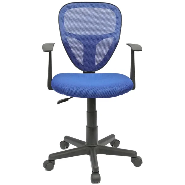 IDIMEX STUDIO-draaistoel voor kinderen met armleuningen - Blauw