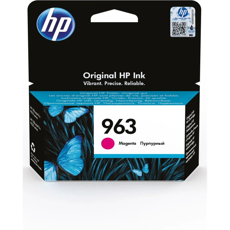 HP inktcartridge 963, 700 pagina's, OEM 3JA24AE, magenta