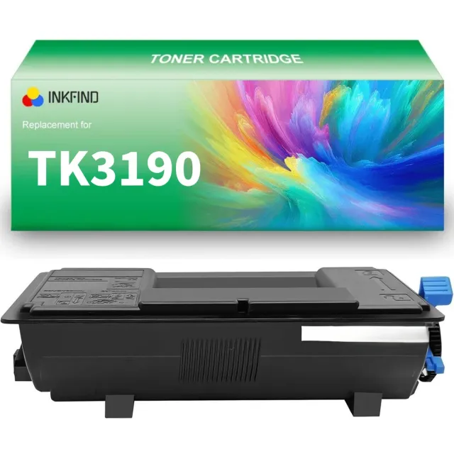 INKFIND TK-3190 toner compatibel met Kyocera TK-3190 TK3190 - 1-pack Zwart Geschikt voor Kyocera ECOSYS P3055dn/P3060dn Zwart x 1
