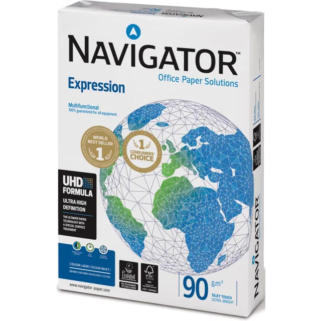 Navigator Expression presentatiepapier ft A3, 90 g, pak van 500 vel wit