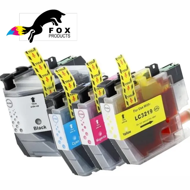 FoxProducts LC3219 / LC-3219 / 3219XL LC3219XL LC-3219XL - 4 stuks geschikt voor Brother - MFC-J5330 DW, J5730DW, J5930DW, J6530DW, J6535DW, J6930DW, J6935DW Cyaan, Magenta, Yellow, Black