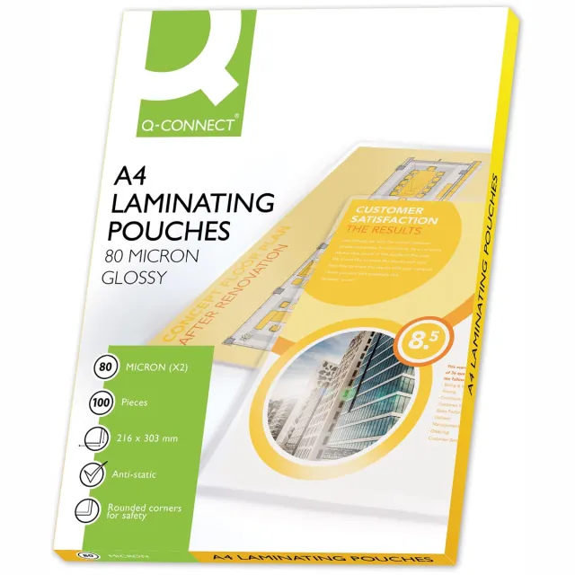Q-Connect lamineeretui A4 2x 80 micron 100 stuks