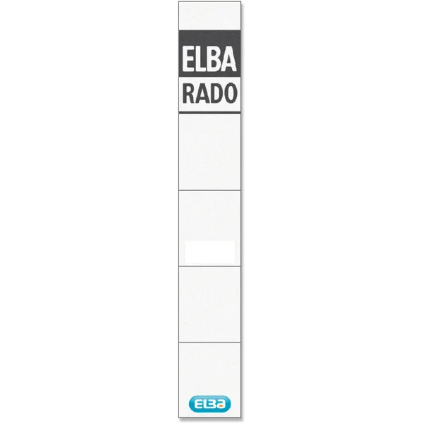 Elba Rug-insteekkaart Elba Rado smal 24x159mm wit 10 stuks