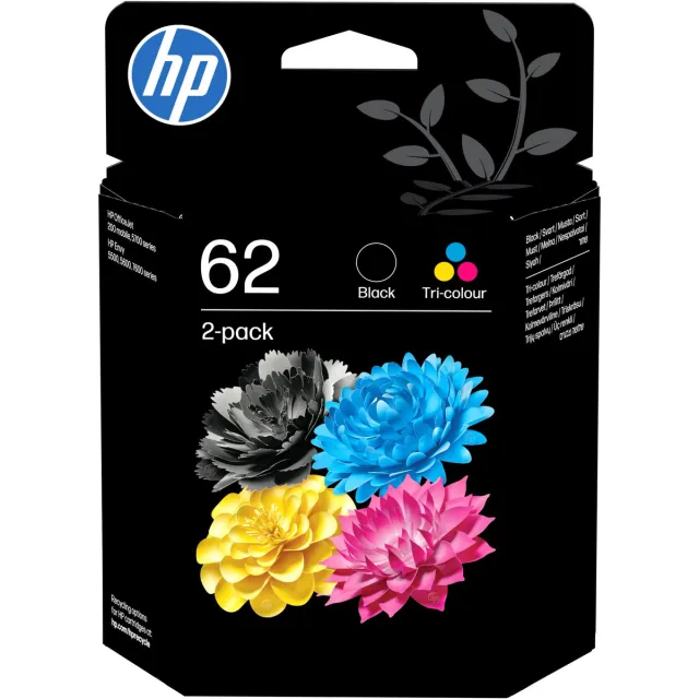 Hp 62 - Inktcartridge - Origineel - Standaard capaciteit - Kleur en Zwart