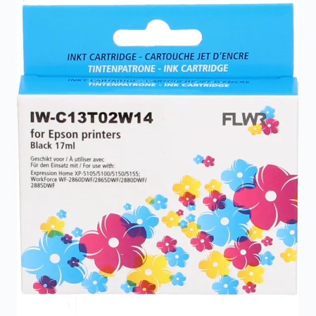 FLWR Inktcartridge / 502XL / Zwart - Geschikt voor Epson