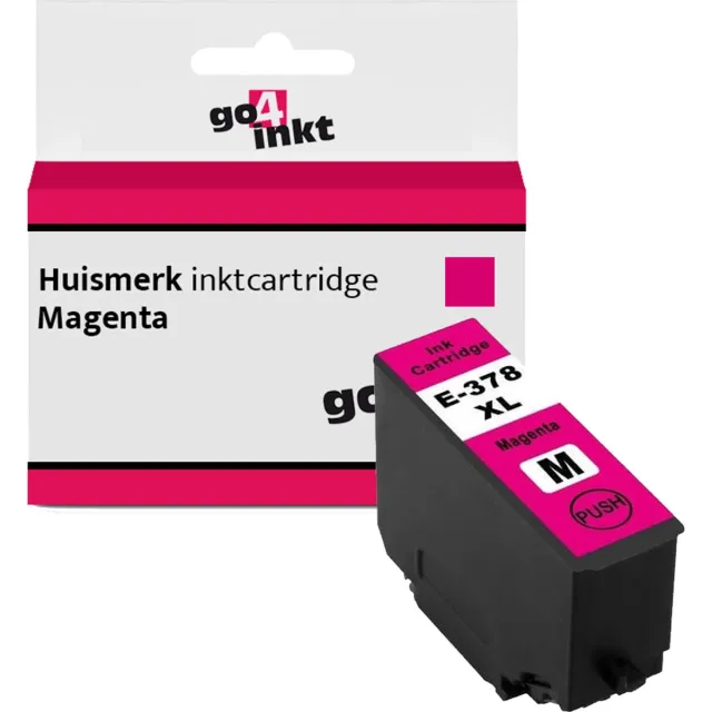 Go4inkt compatible met Epson 378XL m inkt cartridge magenta