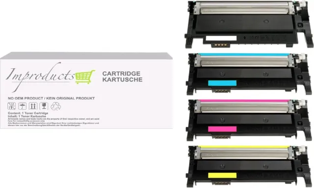 Improducts huismerk Set 4x toner voor HP 117A W2070A - W2073A voor HP Color Laser 150 150a 150nw MFP 178 178nw 178nwg 179 179fnw 179fwg Multi pack