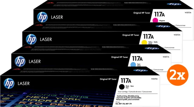 Hp 117A Toner Combo Pack (2 stuks)