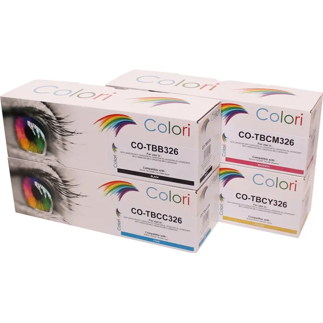 Colori huismerk set 4x toner geschikt voor Brother TN-326 DCP-L8400CDN DCP-L8450CDW HL-L8250CDN HL-L8350CDW MFC-L8600CDW MFC-L8650CDW MFC-L8850CDW Set 4 kleuren
