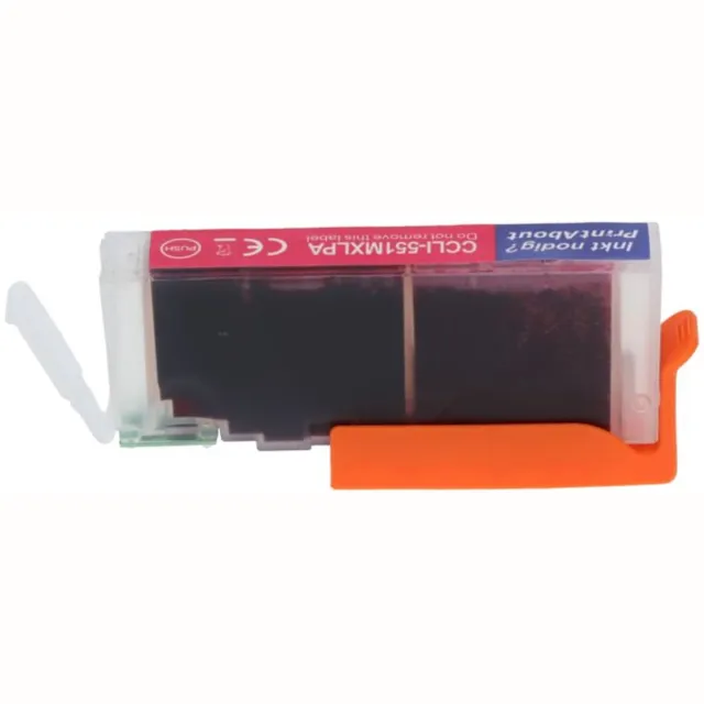 PrintAbout huismerk Inktcartridge CLI-551M XL Magenta Hoge capaciteit geschikt voor Canon